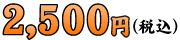 2,500円（税込）